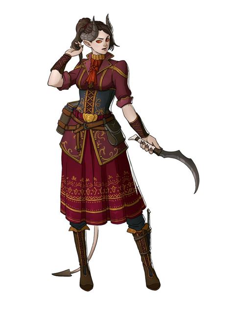 Art By Ernesto Irawan In 2020 Tiefling Female Dungeons And Dragons