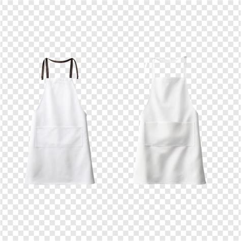 Premium PSD Apron Mockup On Transparent Background