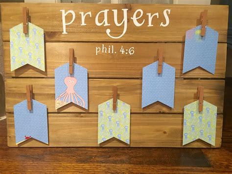 Childrens Prayer Board Boys Wooden Prayer By Theprayingmama