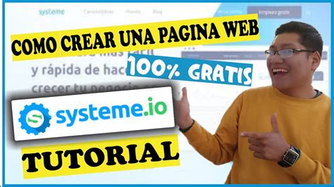 Paso A Paso Como Crear Una Pagina Web Con Systeme Io Tutorial