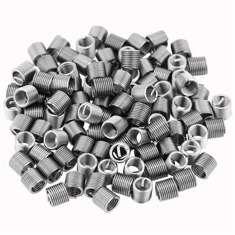 100pcs Lot Stainless Steel Inserts Wire Screw Sleeve M5x0 8x2D Thread