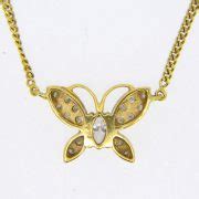 Diamond Butterfly Pendant Necklace Jethro Marles