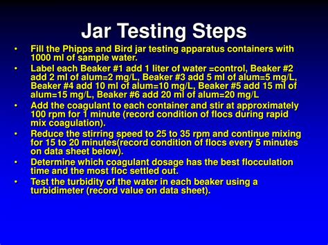 Jar Test Water Treatment At Gingerjtyler Blog