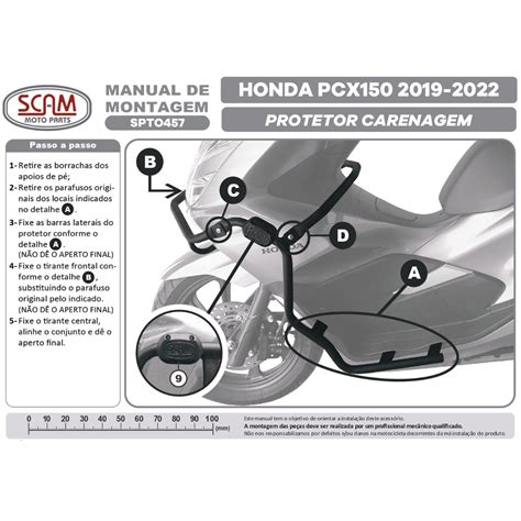 Protetor Carenagem Scam Honda Pcx A