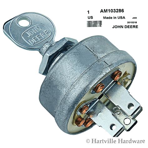 John Deere Original Equipment Ignition Switch With Keyam103286