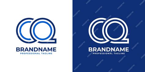 Premium Vector Letter Cq Line Monogram Logo Suitable For Any Business