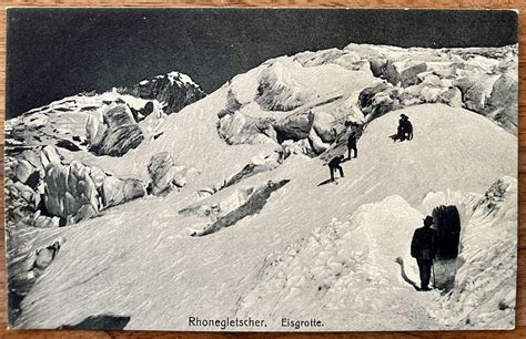 AK Rhonegletscher Eisgrotte animée 1900 env Kaufen auf Ricardo