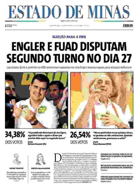 Confira A Capa Do Estado De Minas Do Dia