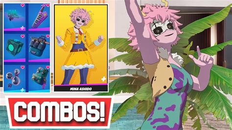 New Best Mina Ashido Skin Combos Fortnite Youtube