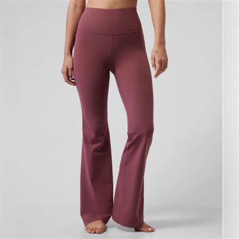 Athleta Pants And Jumpsuits Athleta Pink Flared Leggings Poshmark