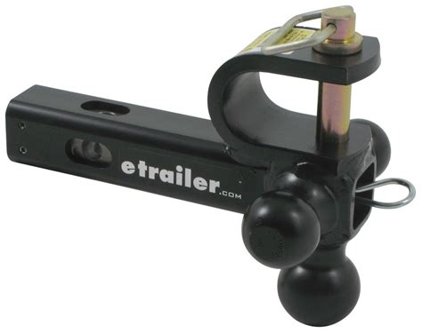 Convert A Ball Cushioned 6 Way Multi Hitch Ball Mount For 2 Hitches