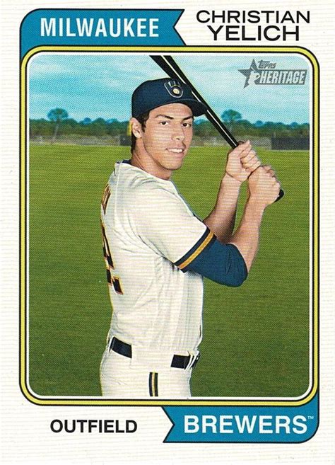 2023 Topps Heritage 218 Christian Yelich Trading Card Database