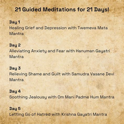 21 Sacred Mantras for Transformation [Digital Download] | Mahakatha - Meditation Mantras Merchandise