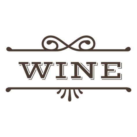 Wine Vintage Text Label Png Svg Design For T Shirts