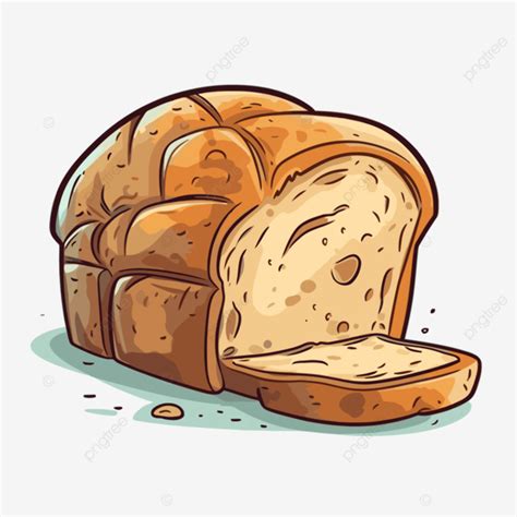 Roti Clipart Roti Vektor Ilustrasi Kartun Roti Clipart Kartun Png