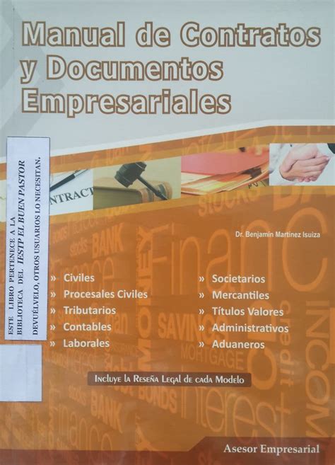 T Tulo Manual De Contratos Y Documentos Empresariales Autor Benjam N