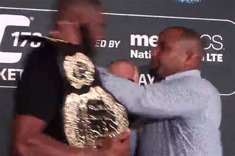 Jon Jones, Daniel Cormier have wild brawl at UFC 178 media day - MMA ...