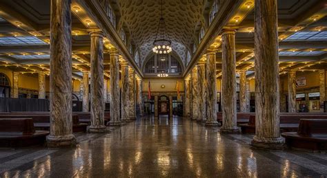 Interior Of The Utica, New York Train Station Photograph by Mountain Dreams | Pixels