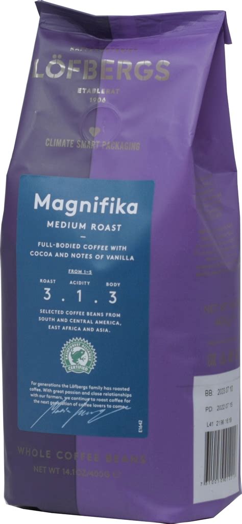 Lofbergs Lila. Magnifika (зерновой) 400 гр. мягкая упаковка - Чай&Кофе ОПТ