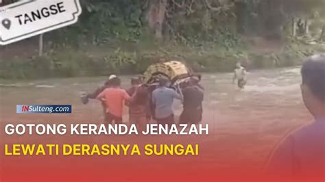 Viral Video Warga Gotong Keranda Jenazah Lewat Sungai Di Aceh Youtube