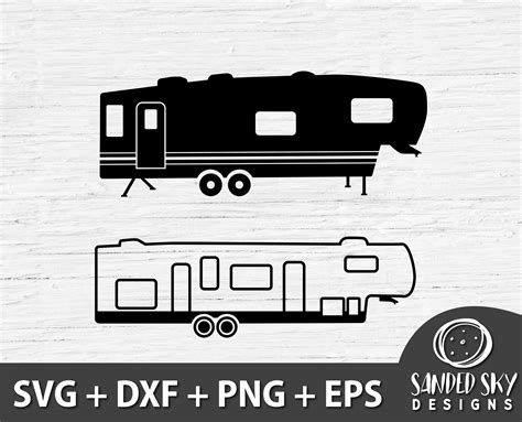 5th Wheel Camper Svg Camping Decal Camper Clipart 5th Wheel Etsy