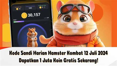 Kode Sandi Harian Hamster Kombat Juli Dapatkan Juta Koin