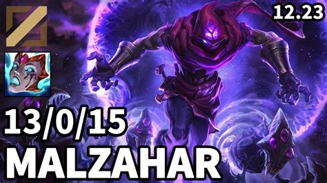 Malzahar Mid Vs Aurelion Sol KR Master Patch 12 23 YouTube