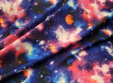 Galaxy Print Fabric Nylon Heavy Spandex Fabric Sold by the | Etsy