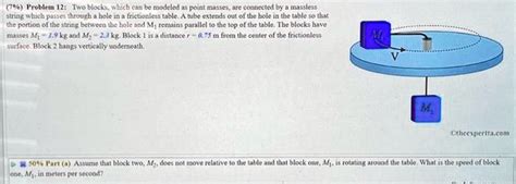 Texts Problem Two Blocks Which Can Be Modeled As Point Masses