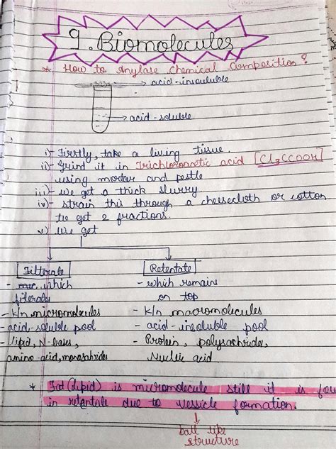 Solution Biomolecules Handwritten Notes Studypool