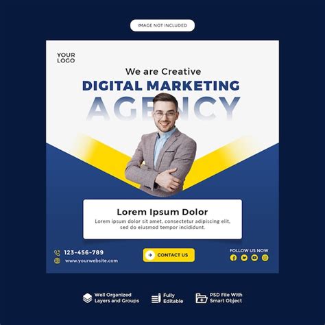 Premium Psd Digital Marketing Social Media Poster