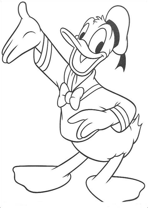 Dibujos Del Pato Donald Para Colorear E Imprimir