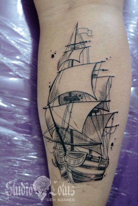 25 Ideias De Tattoo Barco Tatuagem De Navio Tatuagem Tatuagens De Barco