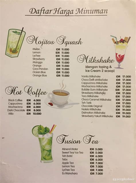 Detail Contoh Daftar Menu Minuman Koleksi Nomer