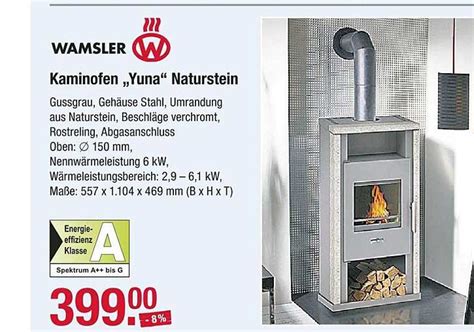 Wamsler Kaminofen Yuna Naturstein Angebot Bei V Baumarkt Prospekte De