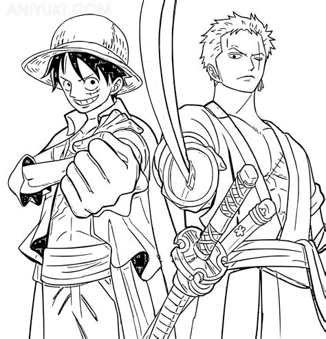 Coloriages Roronoa Zoro