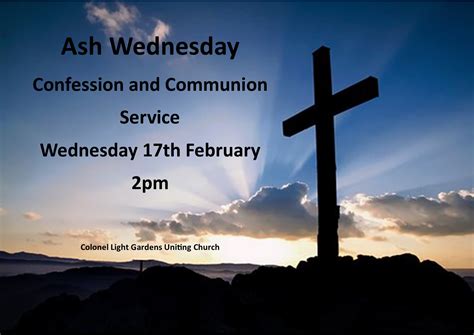 Ash Wednesday Service – Colonel Light Gardens Uniting Church