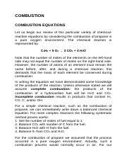 Understanding Combustion Equations: Propane, Air, and Chemical | Course ...