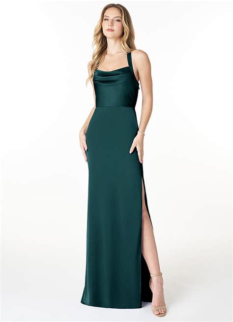 Azazie Myla Pine Bridesmaid Dresses Azazie Ca