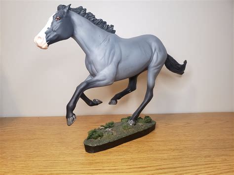 Custom Breyer Traditional Blue Roan Thoroughbred Horse Etsy