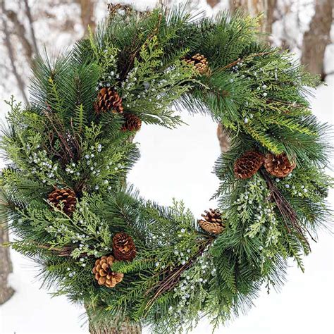 Evergreen Juniper Wreath Olive Cocoa