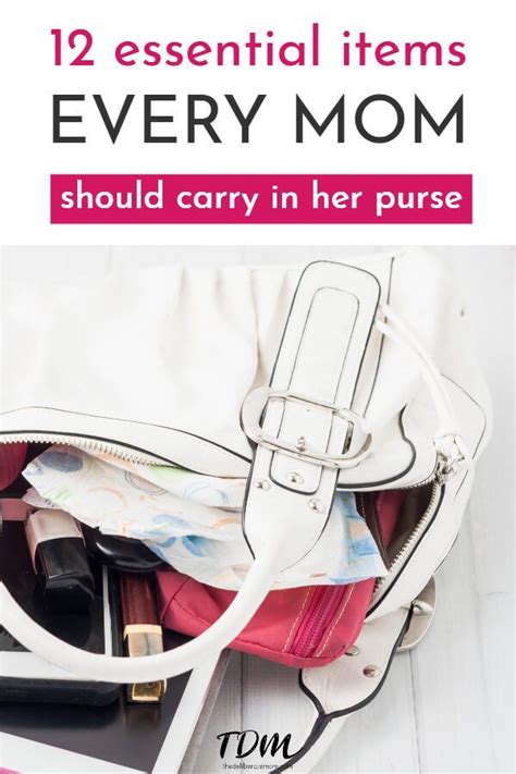 12 Essential Items Moms Should Have In Their Purse Mom Purse