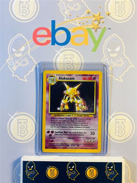 Alakazam Lp Nm Near Mint Base Set Pokemon Card Holo Rare