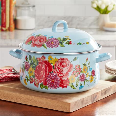 Buy The Pioneer Woman Sweet Rose Quart Enamel On Steel Dutch Oven