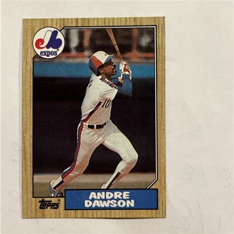 1987 Topps 345 Andre Dawson Montreal Expos Baseball Card EBay