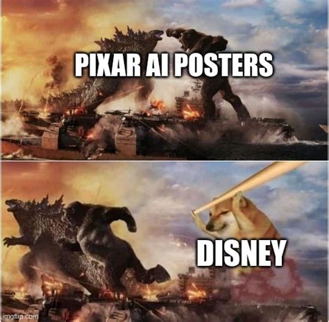 Pixar Ai Posters Vs Disney Imgflip