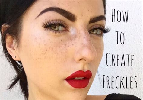 Make Freckles With Makeup