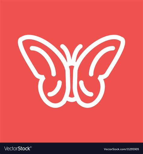 Butterfly Flying Royalty Free Vector Image Vectorstock