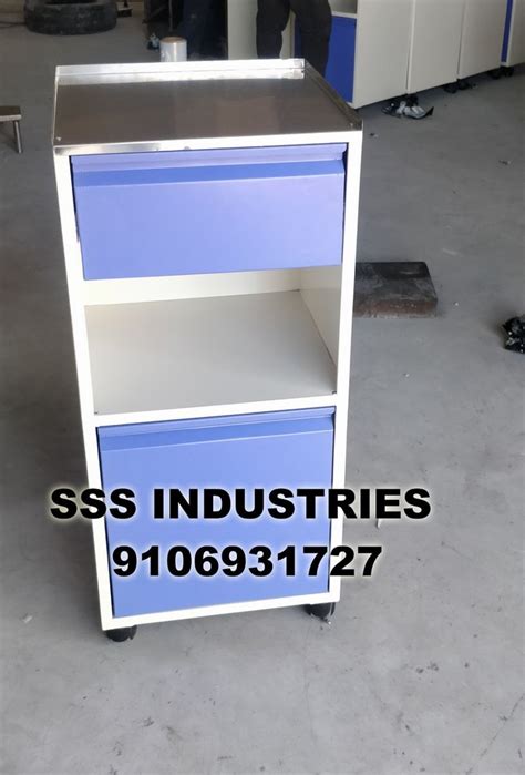 Mild Steel Hospital Bedside Locker Powder Coated Size 400 X 400 X