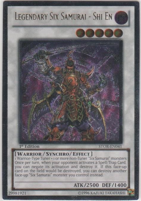 Legendary Six Samurai Shi En Ultimate Rare St Edition Stor En